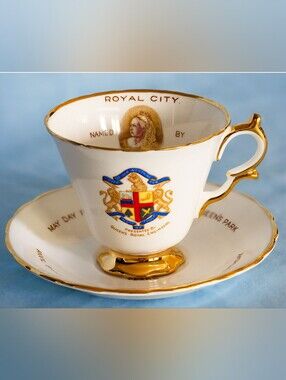 Taylor and Kent New Westminster 100 yrs Commemorative Cup and Saucer.England Vtg